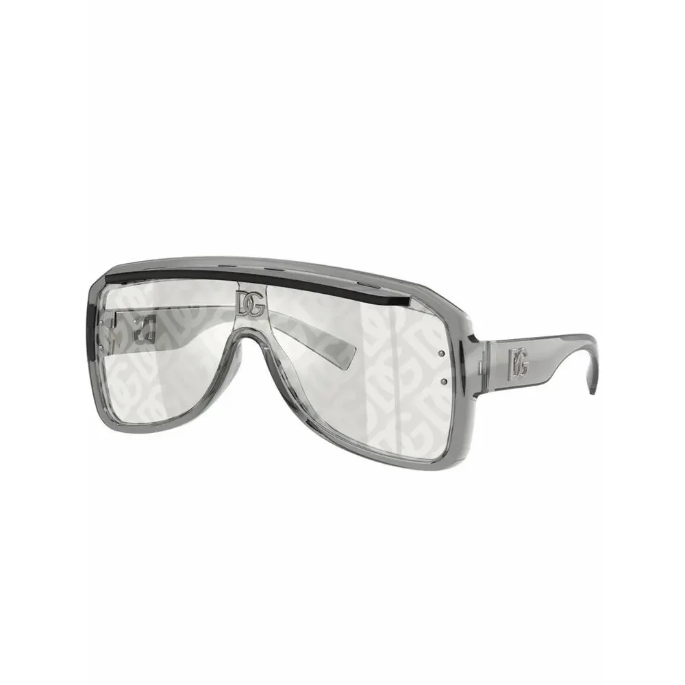 New Dolce & Gabbana DG6205 3160AL Monogram Shield Sunglasses Authentic